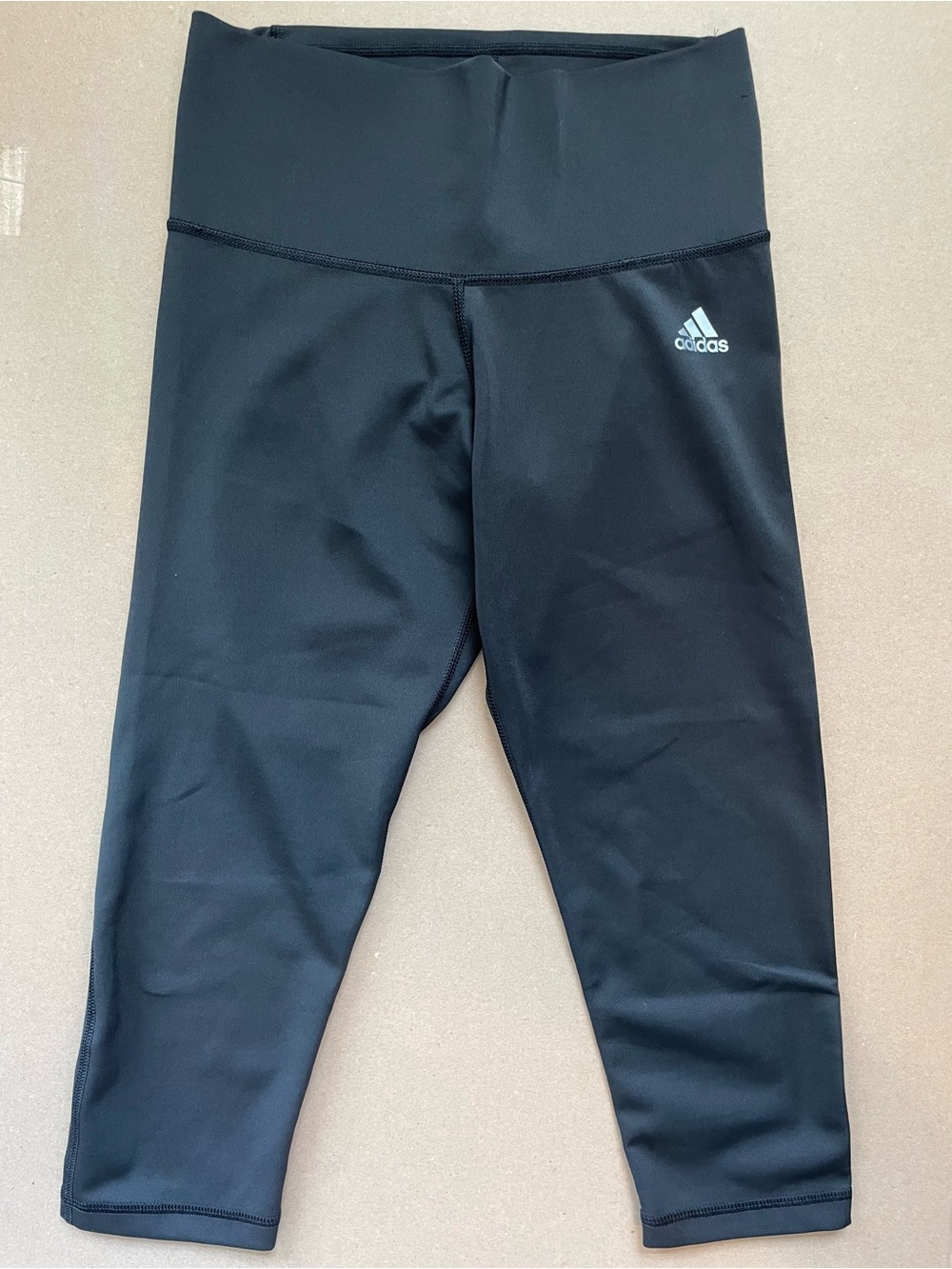 adidas Black Kids High-Waist Capri Leggings